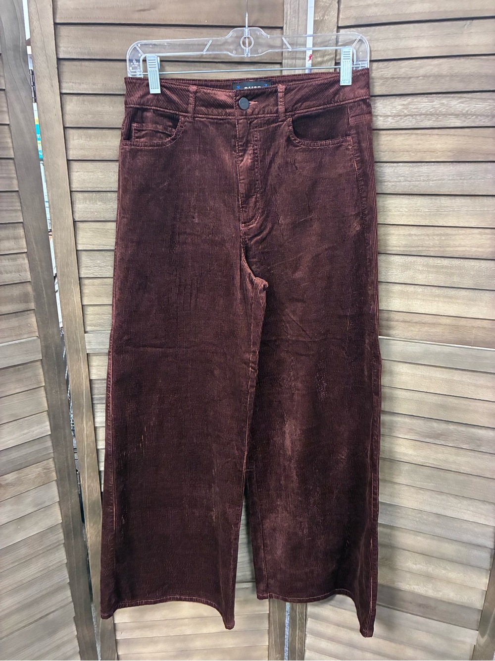 PAIGE Women's Corduroy Wide-Leg Pants in Rose Wood
